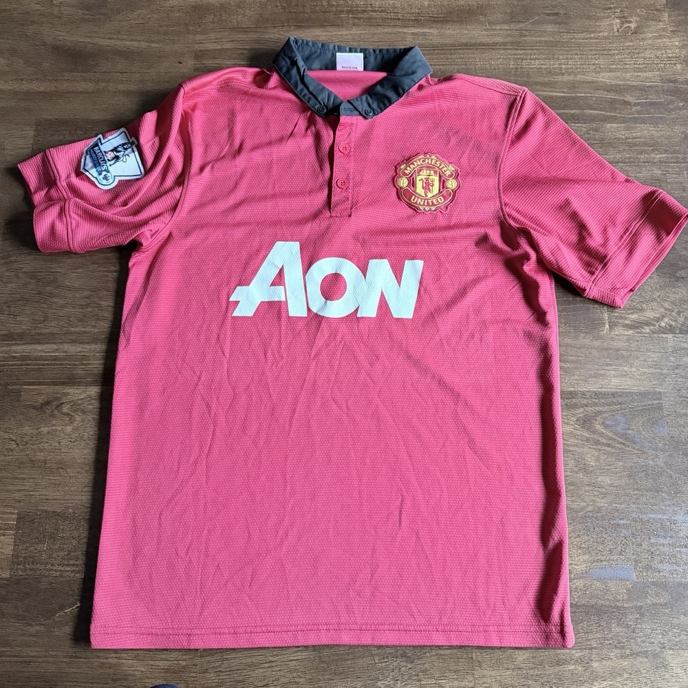 Manchester United 2013 2014 Home Kit Size Large Soccer Jersey Futball Shirt